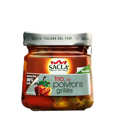 SACLA - Antipasti Trio von gegrillter Paprika 190g