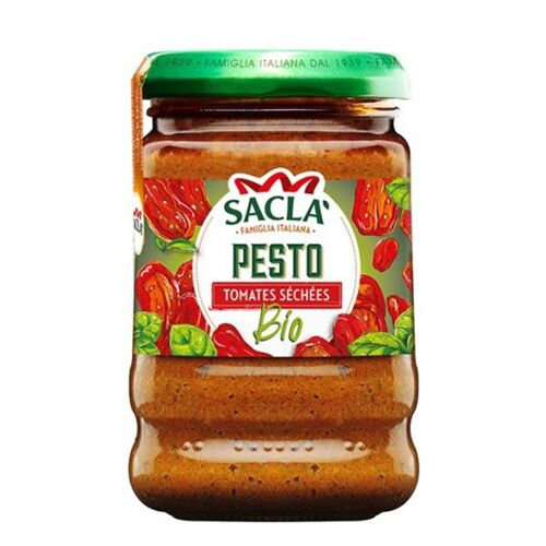 SACLA - Sauce Pesto aux tomates séchées Bio 190g