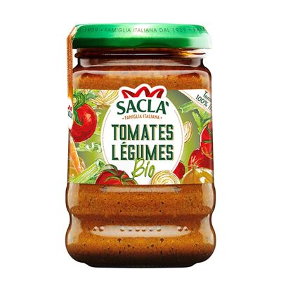 SACLA - Salsa de Tomate y Verduras Ecológica 190g (fecha de caducidad corta)