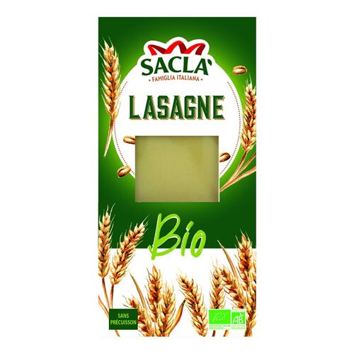 SACLA - Pâtes Lasagne Bio 500g