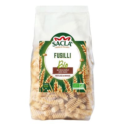 SACLA - Pâtes Fusilli Demi complète Bio 500g