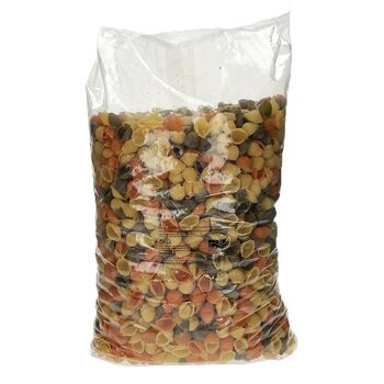 SACLA - Pâtes Conchiglie tricolore Vrac 5kg