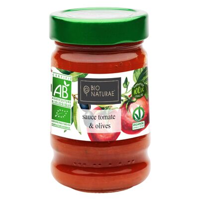 BIONATURAE - Organic tomato sauce & olives 190gr