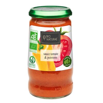 BIONATURAE - Salsa de tomate y pimiento ecológica 345gr