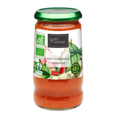 BIONATURAE - Salsa boloñesa vegetariana con soja ecológica 345gr (BBD corta)