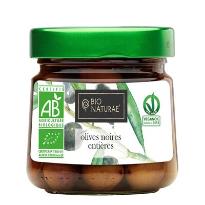 BIONATURAE - Organic whole black olives 185gr