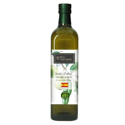BIONATURAE - Huile d'olive vierge extra Espagne bio verre 750ml (DLC courte)