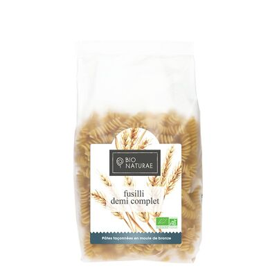 BIONATURAE - Pâtes demi-complet Fusilli bio 500g