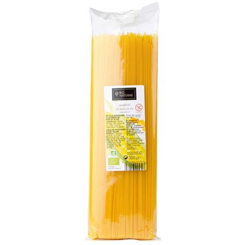 BIONATURAE - Pâtes sans gluten Spaghetti maïs & riz bio 500gr