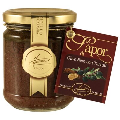 INAUDI - Cream of black olives with Sapor truffle 180gr