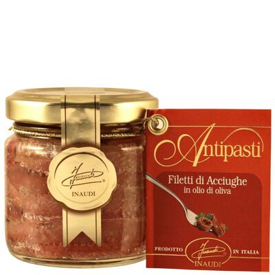 INAUDI - Filets d'anchois à l'huile d'olive 80gr