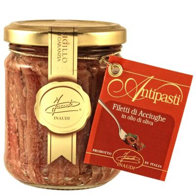 INAUDI - Filets d'anchois à l'huile d'olive 190gr