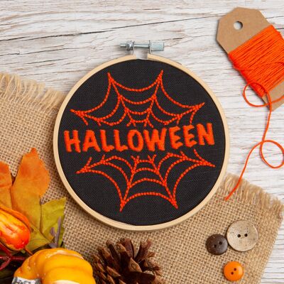 Kit de broderie d'Halloween - Kit débutant cerceau de 5"