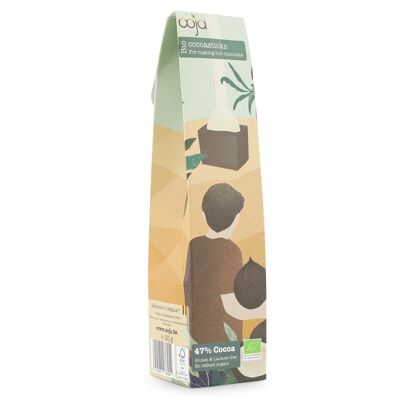 Organic hotchocolatestick 47% (vegan & allergenfree)