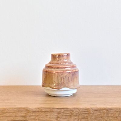 Porcelain vase with spout S - Pink Dunes