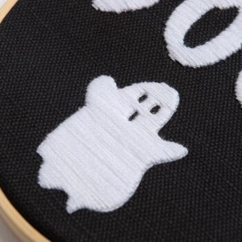 Kit de broderie Halloween Boo Ghost - Kit débutant cerceau de 5" 4