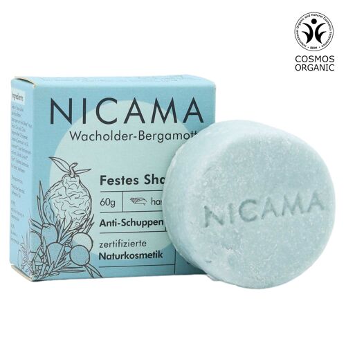 NICAMA Festes Shampoo Wacholder-Bergamotte (COSMOS)