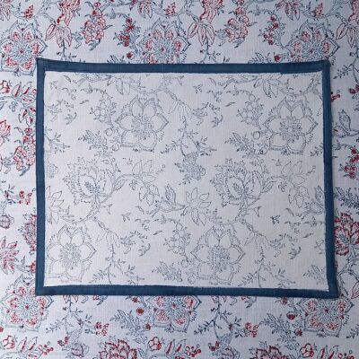 Placemat 'Flower' Blauw