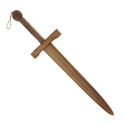 Wooden Sword 55 cm Medieval in flamed wood