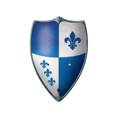 Wooden Shield "Fleur De Lys Badge"