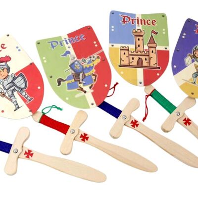 Mini Set "Knight": Wooden Sword + Wooden Shield BEST SELLER