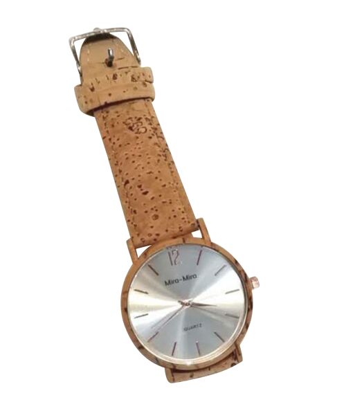 Montre en liège naturel "Cadran Nacré"