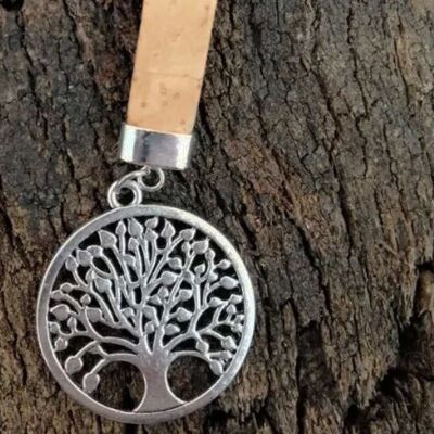 Cork keychain "Tree of life"