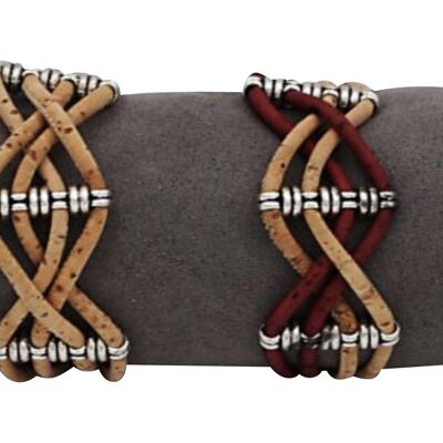 Assortment Interlaced Cork Bracelets