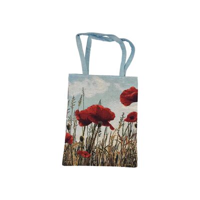 "Poppy Field" Tapestry Bag