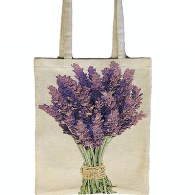 Lavender tapestry bag