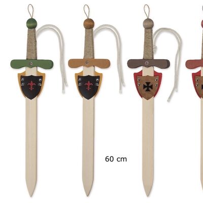 Holzschwert 60 cm + GM Schwerthalter (NEU)