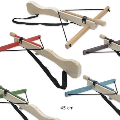 Crossbow 45cm: Crossbow in natural wood "bicolor MM" (NEW)