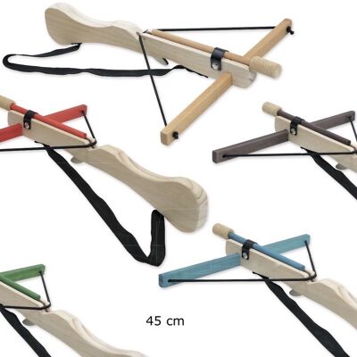 Crossbow 45cm: Crossbow in natural wood "bicolor MM" (NEW)