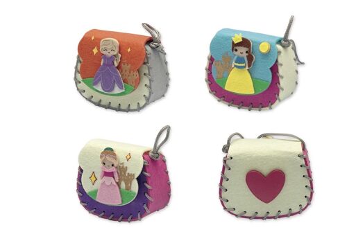 Assortiment Sac "Princesse" -12 cm en feutre (NOUVEAUTE)