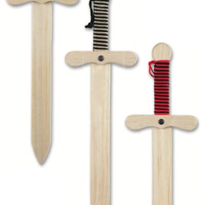 Wooden Sword 48 CM "TEMPLIER" MM IN NATURAL WOOD