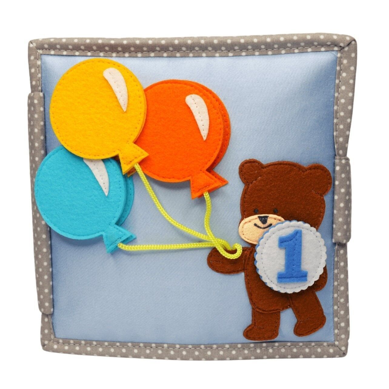 Happy Bearsday - 6 pages Mini Quiet Book - without personalization