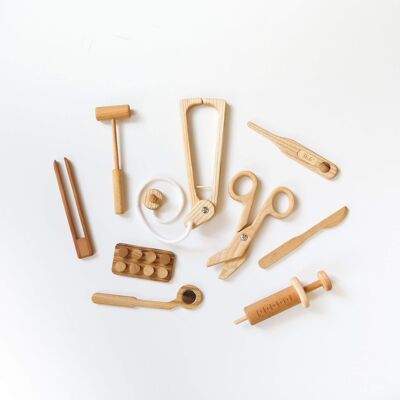Doctor set wooden toy