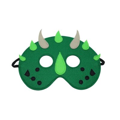 Máscara Infantil de Fieltro Dinosaurio