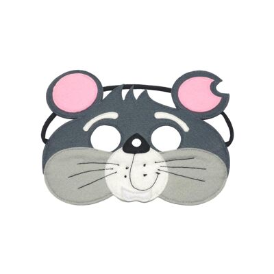 Máscara infantil de fieltro ratón