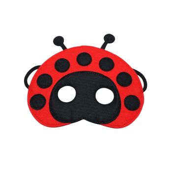 Masque coccinelle en feutre 1