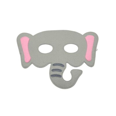 Elephant children's felt mask