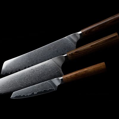 PUMA IP set di 3: chef, santoku e coltello da abbinamento