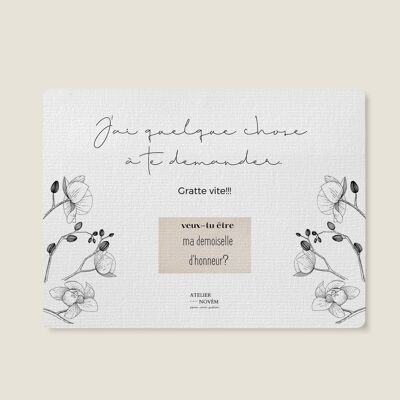 Rubbelkarte - Hochzeit - wirst du meine Brautjungfer sein?