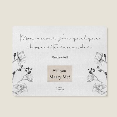 Cartes à Gratter - Demande en Mariage, will you marry me?