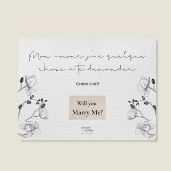 Cartes à Gratter - Demande en Mariage, will you marry me? 1