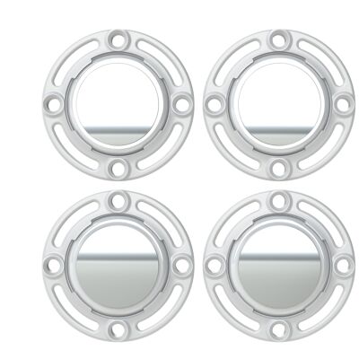 Support universel / manchon pour Apple Air Tag (4 pièces) en blanc