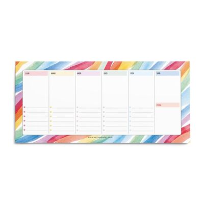 PLANNER SETTIMANALE - Rainbow