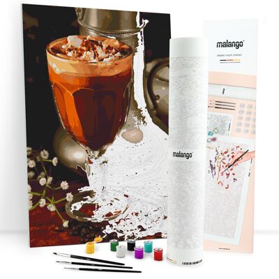 Paint by numbers - coffee with cream