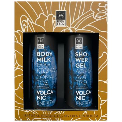 Volcanic Shower gel and body lotion gift set - 2 pieces