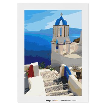 Peinture par numéros - Santorini Sea View 2